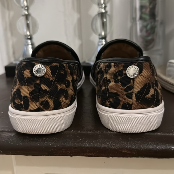 Steve Madden Leopard Print Slip On Sneakers - Picture 3 of 4